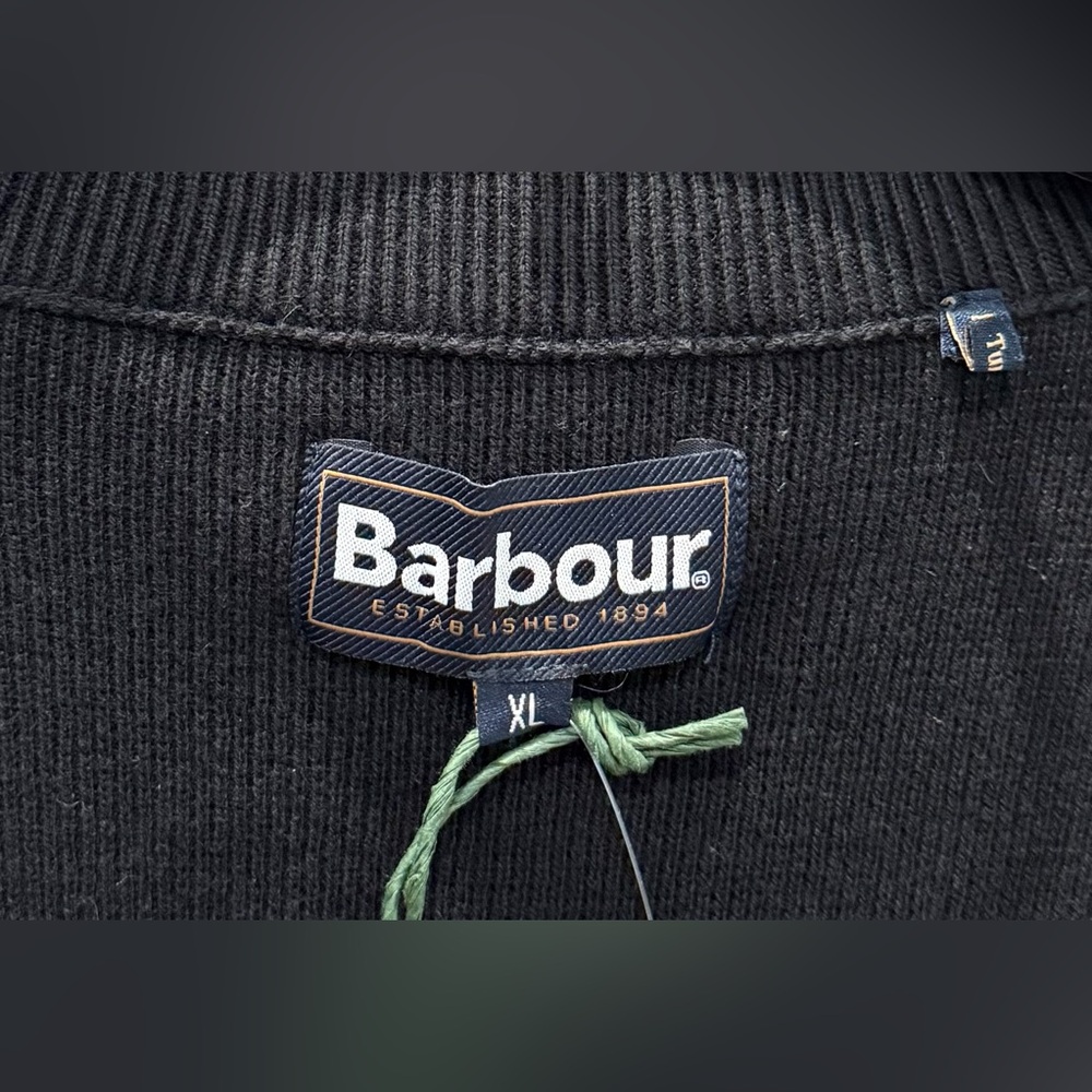 NWTs Barbour Men’s Mixed Media Essential Gilet/Vest. Black. Size XL - Picture 6 of 8